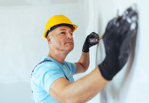 Stromleitung werden im Haus